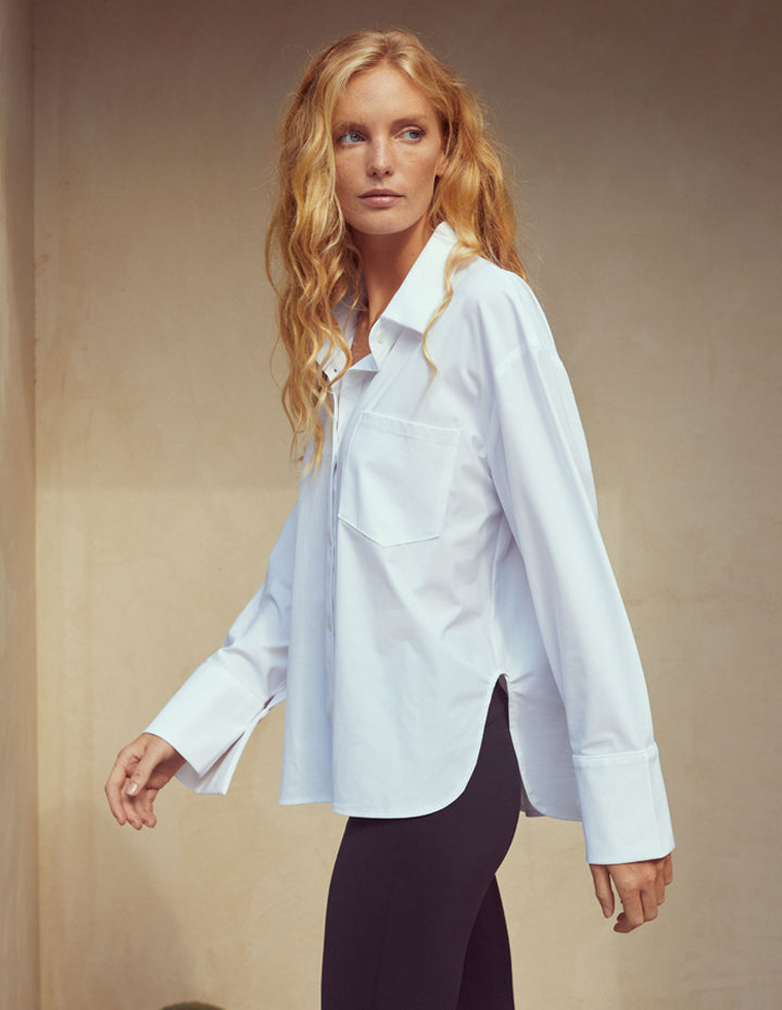 ladies oversized white shirt