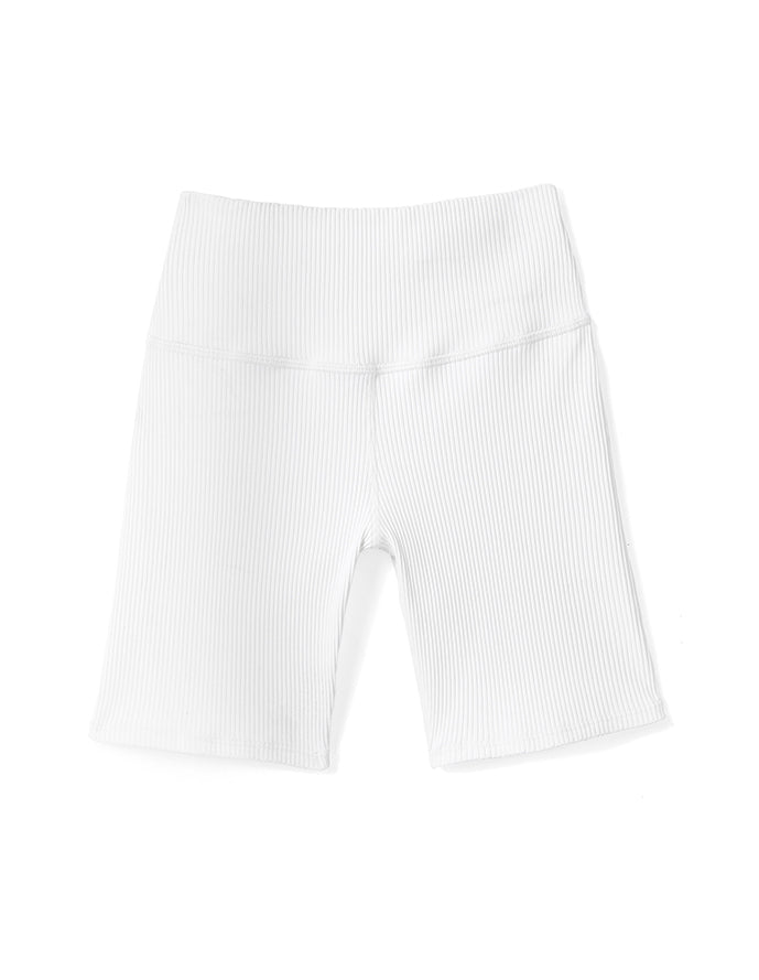 BIKER SHORTS IN WHITE