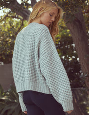 AUDREY WAFFLE KNIT CARDIGAN