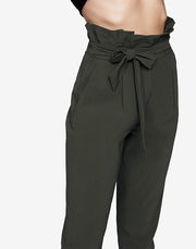 PAPERBAG PANT IN OLIVE GREEN
