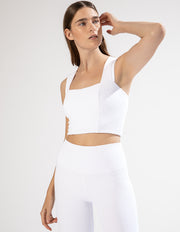 MALIBU CRINKLE CROP TANK