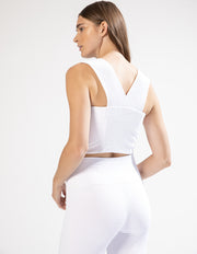 MALIBU CRINKLE CROP TANK