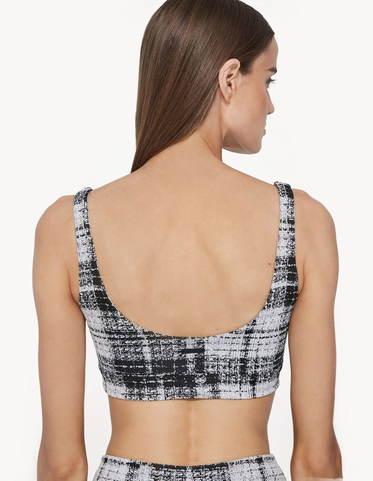 PLAID SPORTS BRA