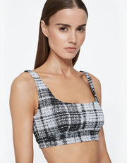 PLAID SPORTS BRA
