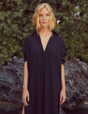 TROPEZ OVERSIZED SHIRT DRESS IN BLACK II