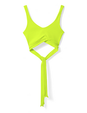 TIE BACK RIB TANK IN LIME