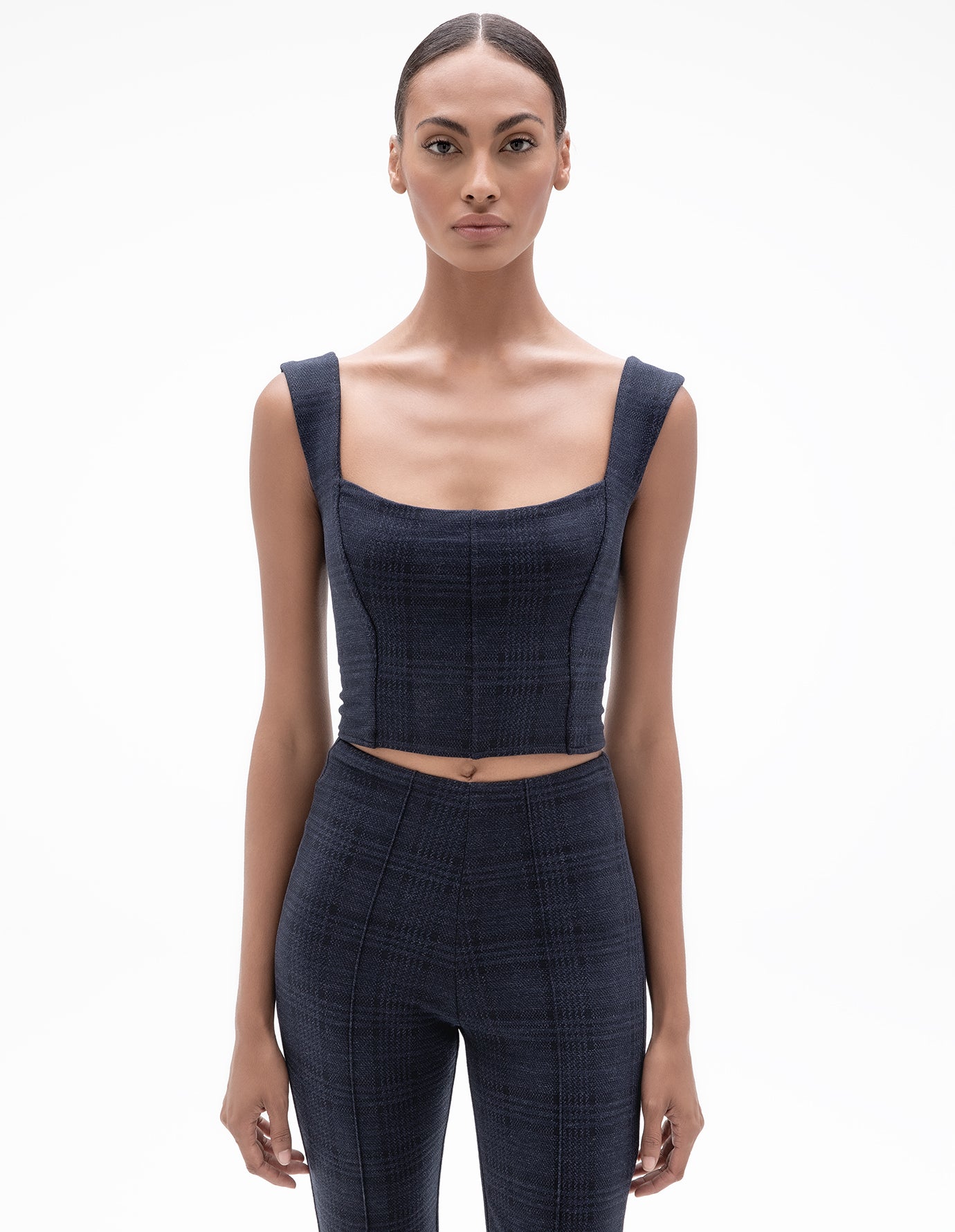 MADISON BUSTIER TOP IN NAVY – ONA by Yoon Chung