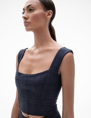 MADISON BUSTIER TOP IN NAVY