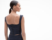 MADISON BUSTIER TOP IN NAVY