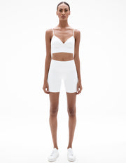BIKER SHORTS IN WHITE
