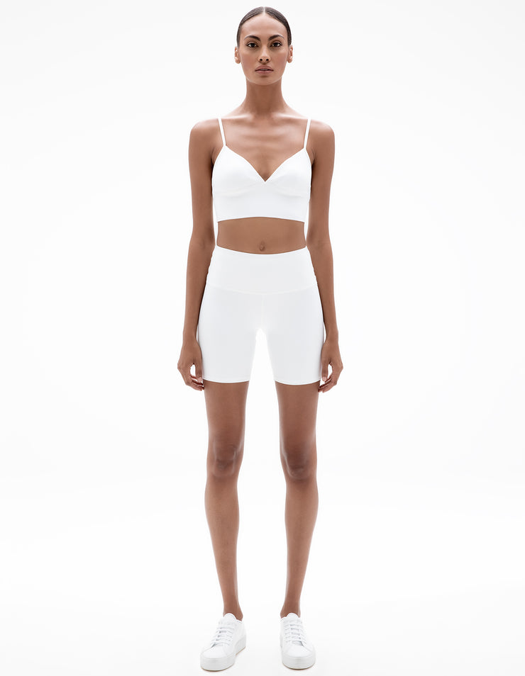 BIKER SHORTS IN WHITE
