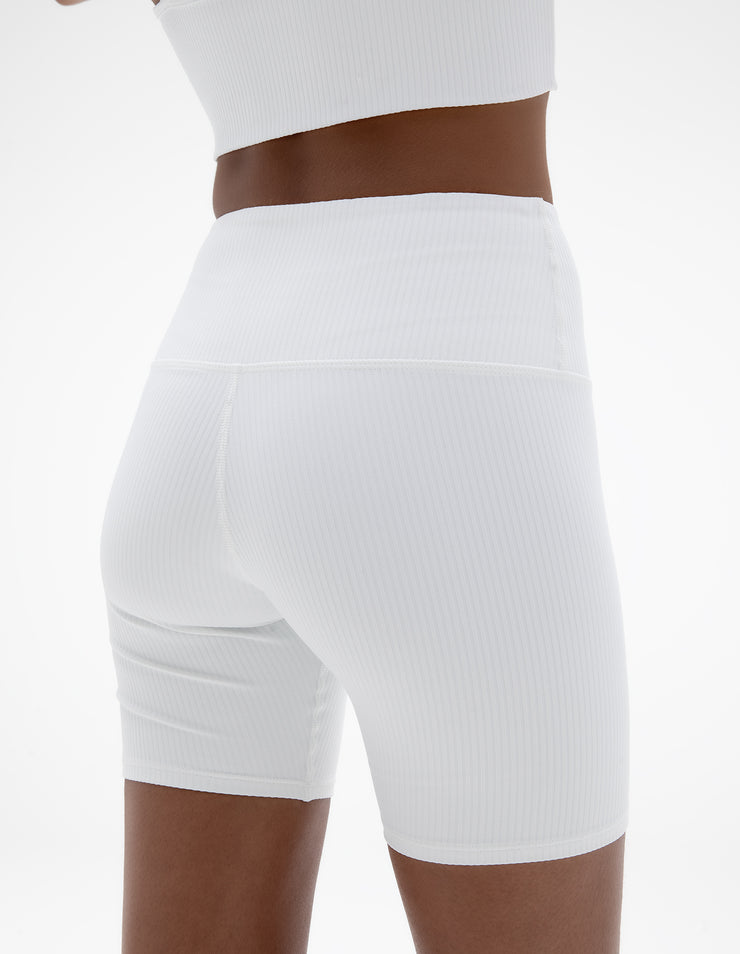 BIKER SHORTS IN WHITE